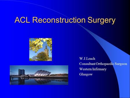 ACL Reconstruction Surgery