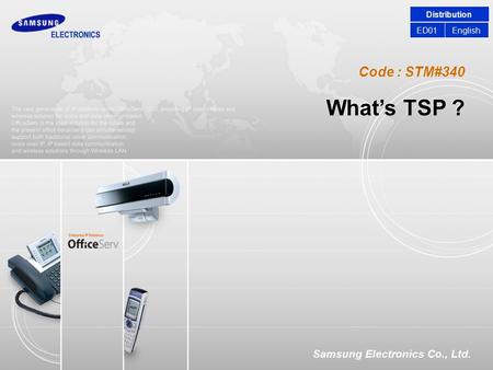 What’s TSP ? Code : STM#340 STM#340: What’s TSP ?