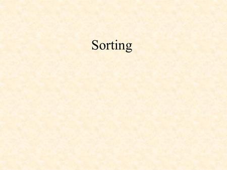 Sorting. Quick Sort Example 2, 1, 3, 4, 5 2, 4, 3, 1, 5, 5, 6, 9, 7, 8, 5 S={6, 5, 9, 2, 4, 3, 5, 1, 7, 5, 8} 1, 234, 5 5 5, 6, 7, 8, 9.