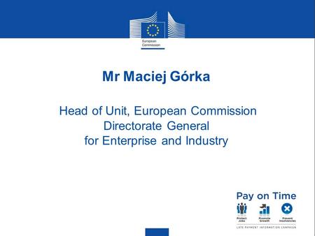 Head of Unit, European Commission