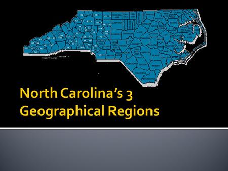  North Carolina's Coastal Plain is low, flat land along the Atlantic Ocean  The Outer Coastal Plain is made up of the Outer Banks and the Tidewater.