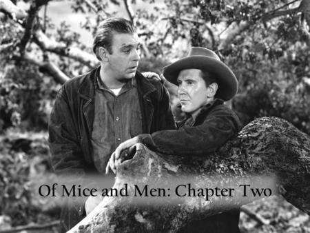 Of Mice and Men: Chapter Two