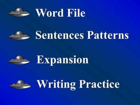 Word File Sentences Patterns Expansion Writing Practice.