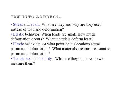 ISSUES TO ADDRESS... What types of defects arise in solids? Can the number and type of defects be varied and controlled? How do defects affect material.