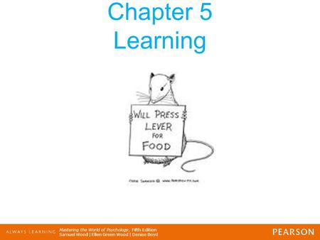 Chapter 5 Learning.