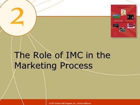 The Role of IMC in the Marketing Process © 2007 McGraw-Hill Companies, Inc., McGraw-Hill/Irwin.