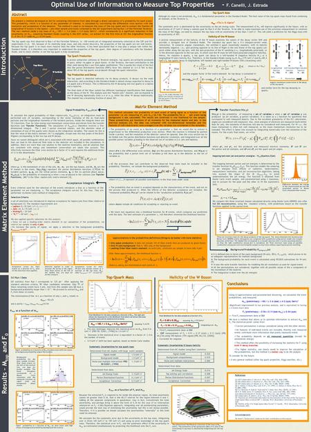 1e -11 t W b b W 0 Longitudinal fraction F 0 ~70% W - Left handed fraction F - ~ 30% Spin Momentum W A precise measurement of the helicity of the W boson.