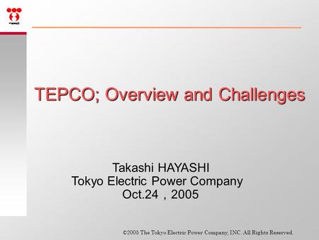 Contents Overview and latest topics in TEPCO