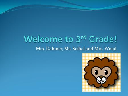 Mrs. Dahmer, Ms. Seibel and Mrs. Wood. Overview of the Year First QuarterSecond QuarterThird QuarterFourth Quarter Math  Place Value through 999,999.