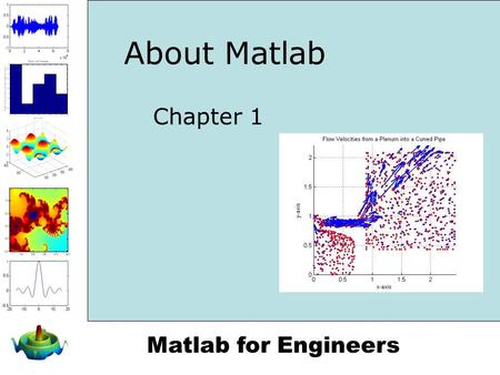 Matlab for Engineers About Matlab Chapter 1. Matlab for Engineers What’s in this Chapter? What is Matlab? Student Edition of Matlab How is Matlab used.