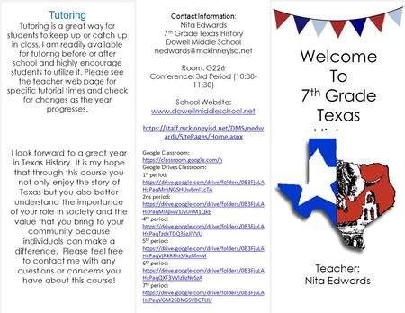 Tutoring Tutoring is a great way for students to keep up or catch up in class. I am readily available for tutoring before or after school and highly encourage.