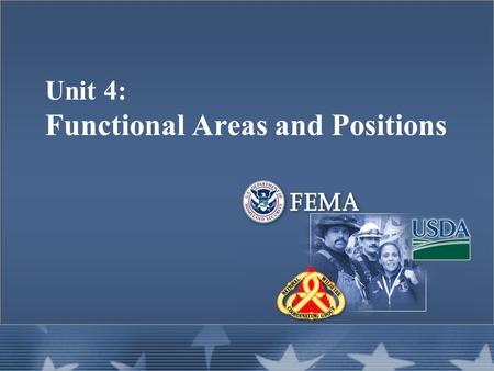 Unit 4: Functional Areas and Positions