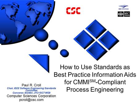 Chair, IEEE Software Engineering Standards Committee