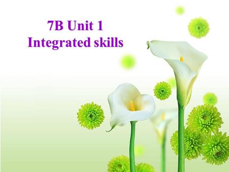 7B Unit 1 Integrated skills. Where do people live? Guess: what kinds of rooms are there in the flat? flat(S) many new buildings.