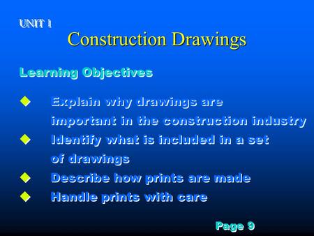 Construction Drawings