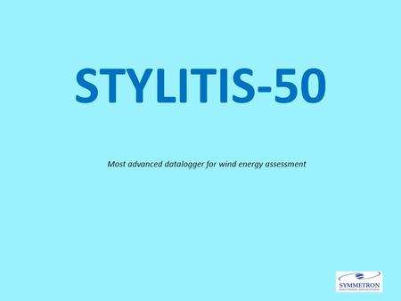 STYLITIS-50 Most advanced datalogger for wind energy assessment.