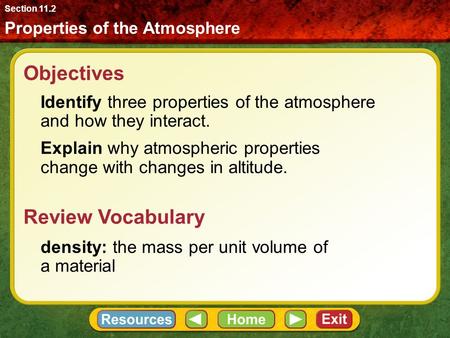 Objectives Review Vocabulary