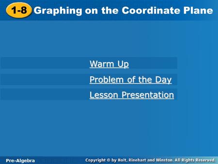 Graphing on the Coordinate Plane