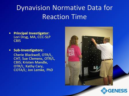 Dynavision Normative Data for Reaction Time