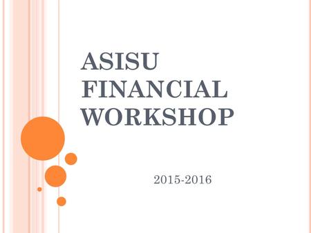 ASISU FINANCIAL WORKSHOP 2015-2016. ASISU Financial Technician Assistant Tyler Liddle Introductions… 208-282-4588 Mahrika Davis.