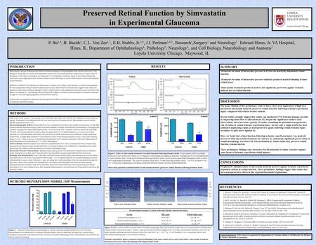 P. Bu 1,4, B. Basith 1, C.L. Von Zee 1,7, E.B. Stubbs, Jr. 3,6, J.I. Perlman 2,4,5, Research 1,Surgery 2 and Neurology 3 Edward Hines, Jr. VA Hospital,