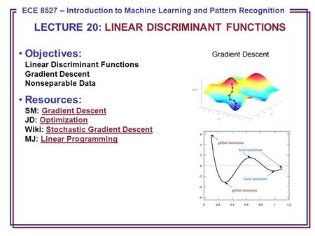 Discriminant Functions