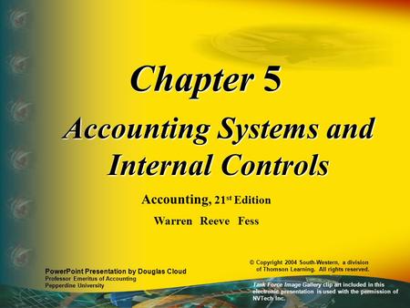 Accounting Systems and Internal Controls