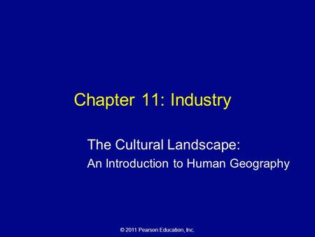 The Cultural Landscape: An Introduction to Human Geography