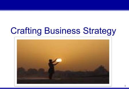 0 Crafting Business Strategy. 1 Where managers of a company situate that company relative to it’s rivals along important competitive dimensions To reduce.