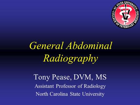 General Abdominal Radiography