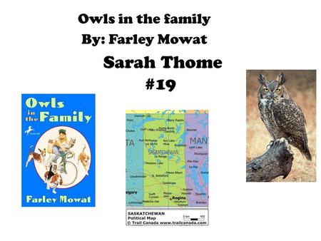 Owls in the family By: Farley Mowat