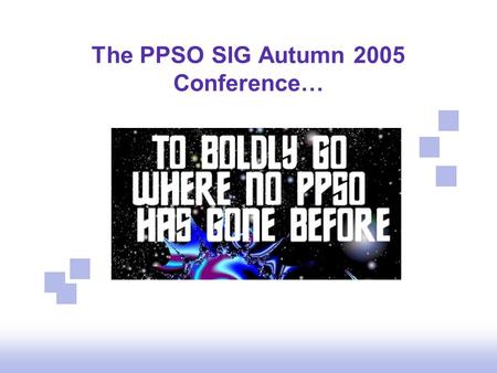 The PPSO SIG Autumn 2005 Conference…. Making the Business Case – Real! John Zachar Principal consultant CITI Limited.