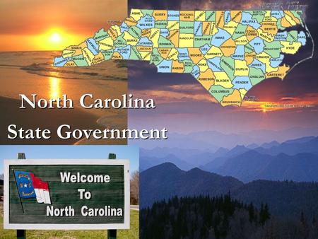 North Carolina State Government. What do the dates on the flag represent?