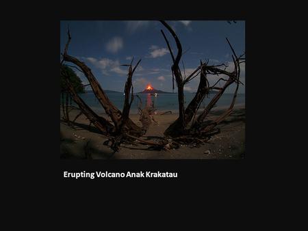 Erupting Volcano Anak Krakatau. Is this a mud volcano on Mars? If so, could it be dredging up martian microbes? This strange possibility has been suggested.