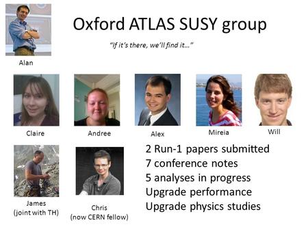 Oxford ATLAS SUSY group