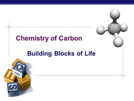 AP Biology Chemistry of Carbon Building Blocks of Life.