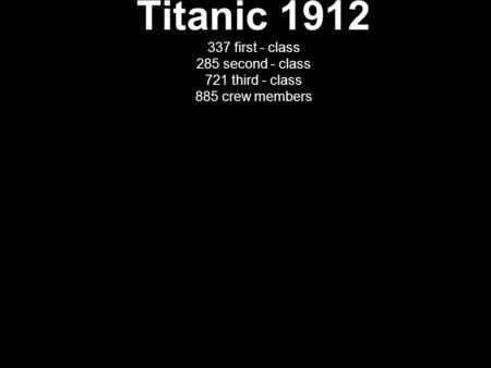 A Little About the Titanic