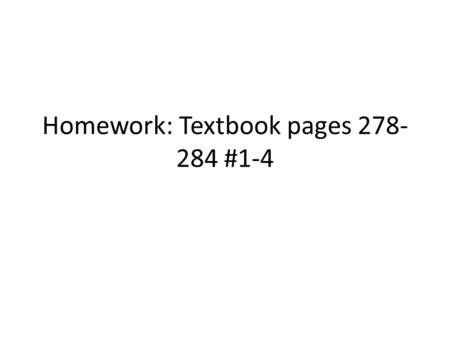 Homework: Textbook pages 278- 284 #1-4. Follow the Low Pressure System.