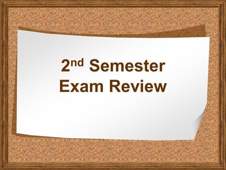 2 nd Semester Exam Review. What is Dred Scott v. Sanford? How did it impact slavery?