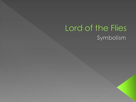 Lord of the Flies Symbolism.