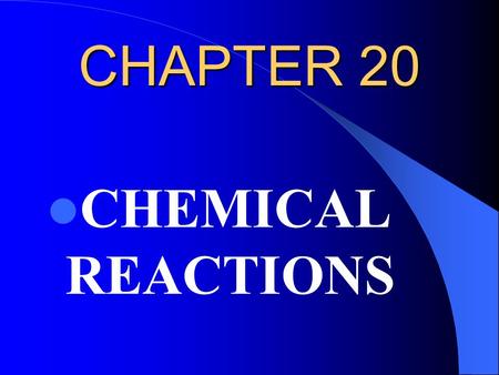 CHAPTER 20 CHEMICAL REACTIONS. 20.3 Conservation of Mass Antoine Laurent __________ (1743-94), established an important principal based on his experiments.