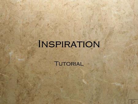 Inspiration Tutorial. Inspiration File>New File>Open Template Locate Inspiration.