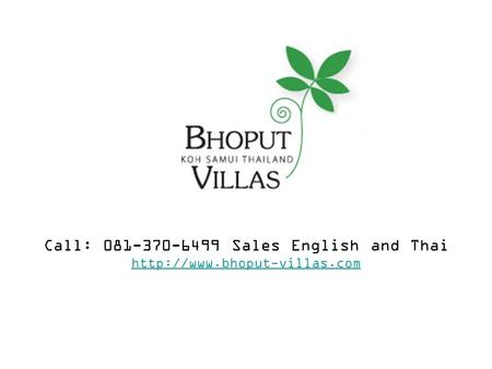 Call: 081-370-6499 Sales English and Thai