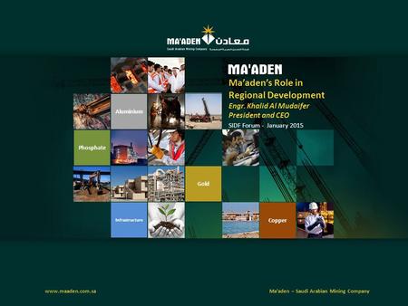 Ma’aden’s Role in Regional Development