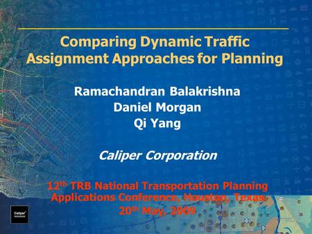 Comparing Dynamic Traffic Assignment Approaches for Planning