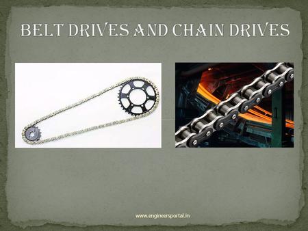 Belt Drives and Chain Drives