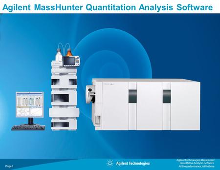 Agilent MassHunter Quantitation Analysis Software