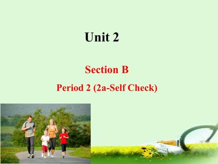 Unit 2 Section B Period 2 (2a-Self Check).