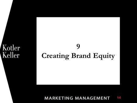 9 Creating Brand Equity 1. Copyright © 2011 Pearson Education, Inc. Publishing as Prentice Hall 9-2 Chapter Questions  What is a brand and how does branding.