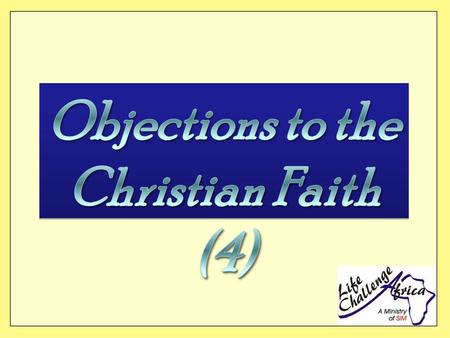 Common Objection “Don‘t make more of Jesus than he himself did. He never claimed to be the Son of God!”